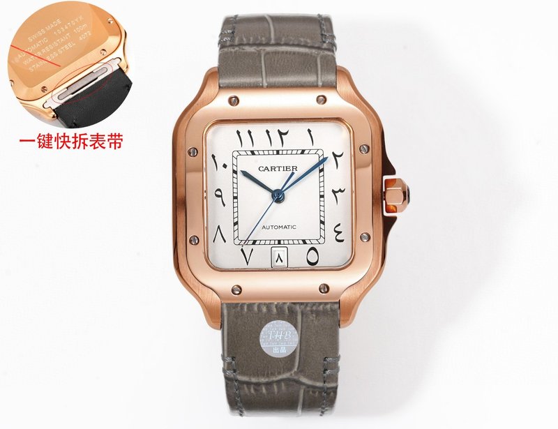 까르띠에 산토스 시리즈 남성용 시계 001-171130