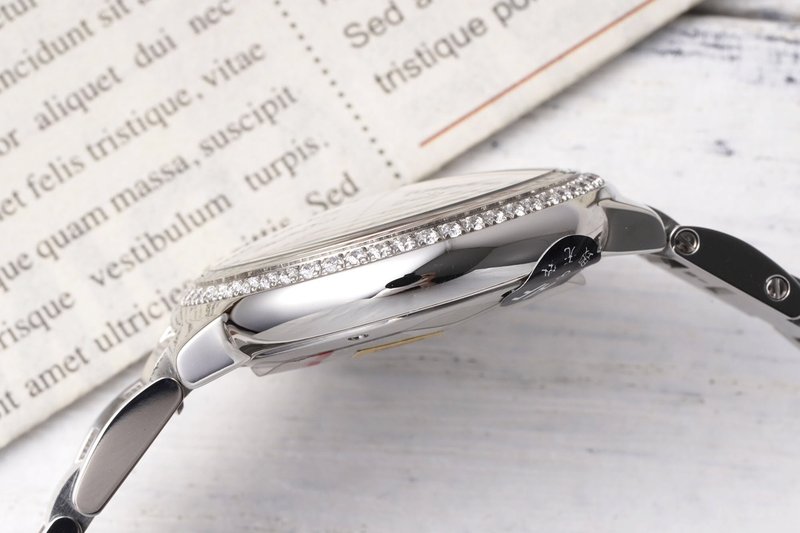 까르띠에 발롱블루 33mm 스테인리스 스틸 시계 001-171242