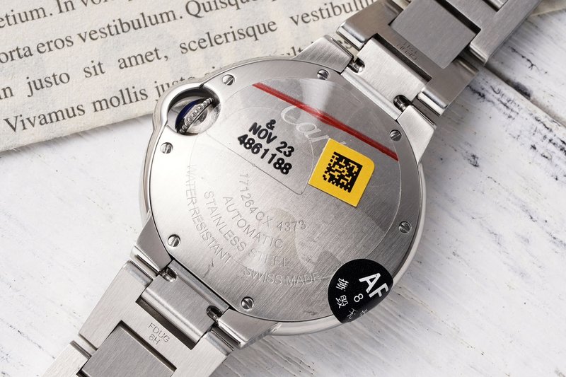 까르띠에 발롱 블루 33mm 스테인리스 스틸 시계 001-171243