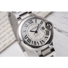 까르띠에 발롱블루 33mm 스테인리스 스틸 시계 001-171248