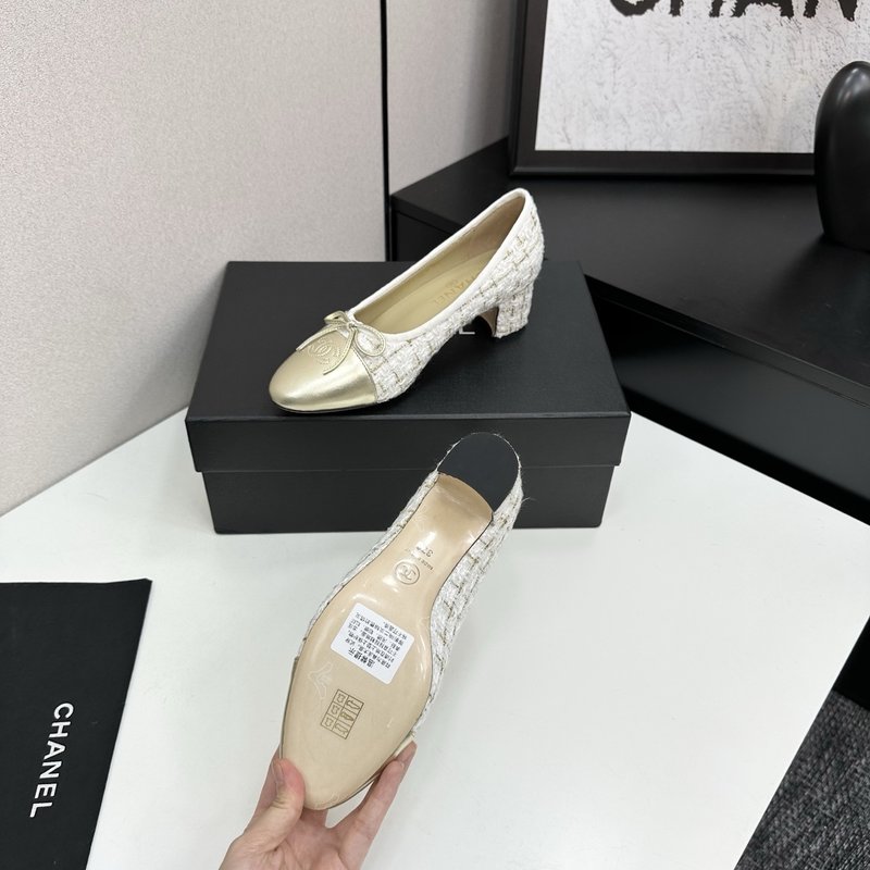 클래식 투톤 슬링백 발레리나 슈즈 001-171459