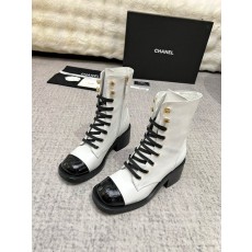 샤넬 클래식 스플라이스 메탈 버클 마틴 부츠 001-171485