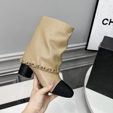 샤넬 가을 겨울 소가죽 롱부츠 001-171498