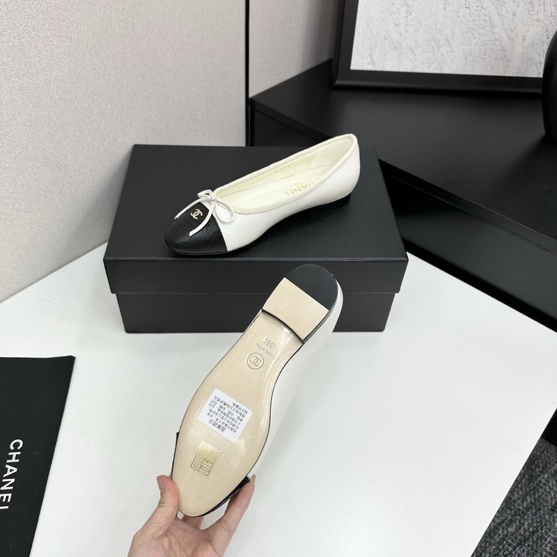 클래식 투톤 슬링백 발레슈즈 001-171563