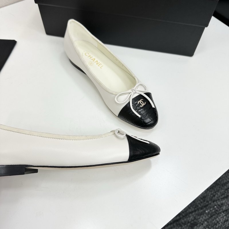 클래식 투톤 슬링백 발레슈즈 001-171563