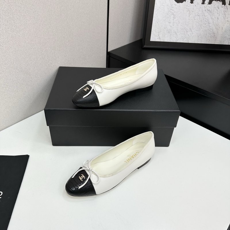 클래식 투톤 슬링백 발레슈즈 001-171563