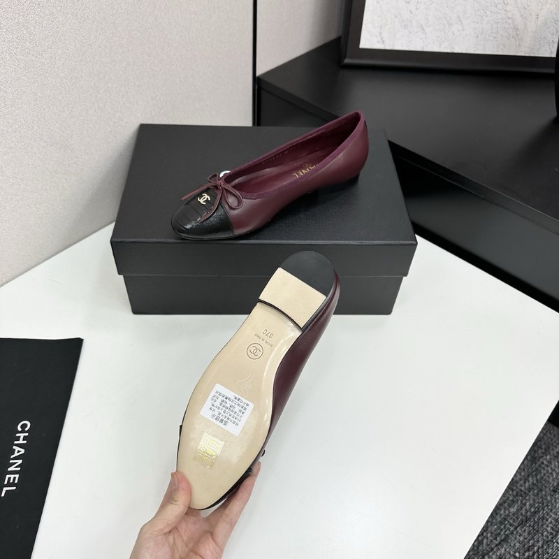 클래식 투톤 슬링백 발레리나 슈즈 001-171567