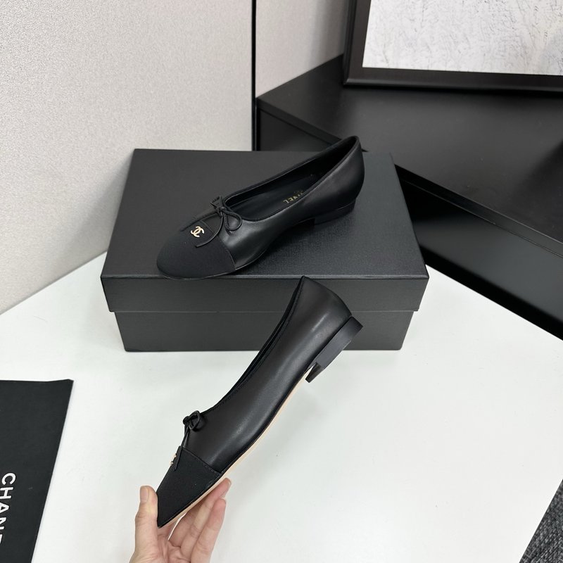 클래식 투톤 슬링백 발레리나 슈즈 001-171568