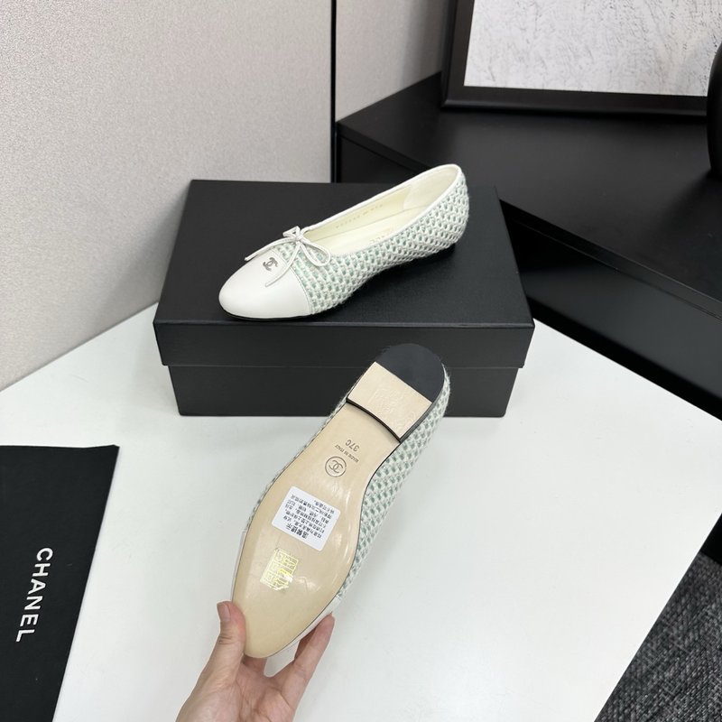 클래식 투톤 슬링백 발레리나 슈즈 001-171570