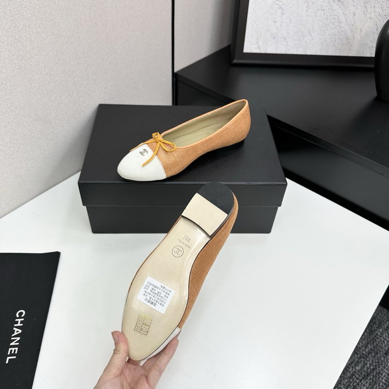 클래식 투톤 슬링백 발레슈즈 001-171573