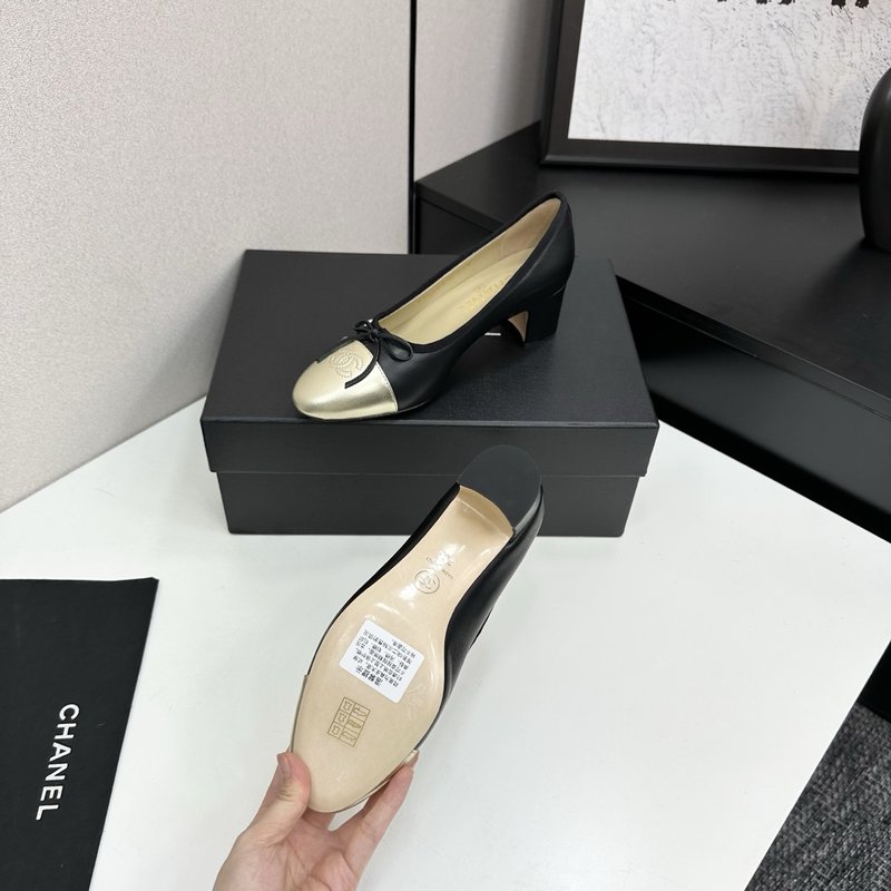 클래식 투톤 슬링백 발레리나 슈즈 001-171576