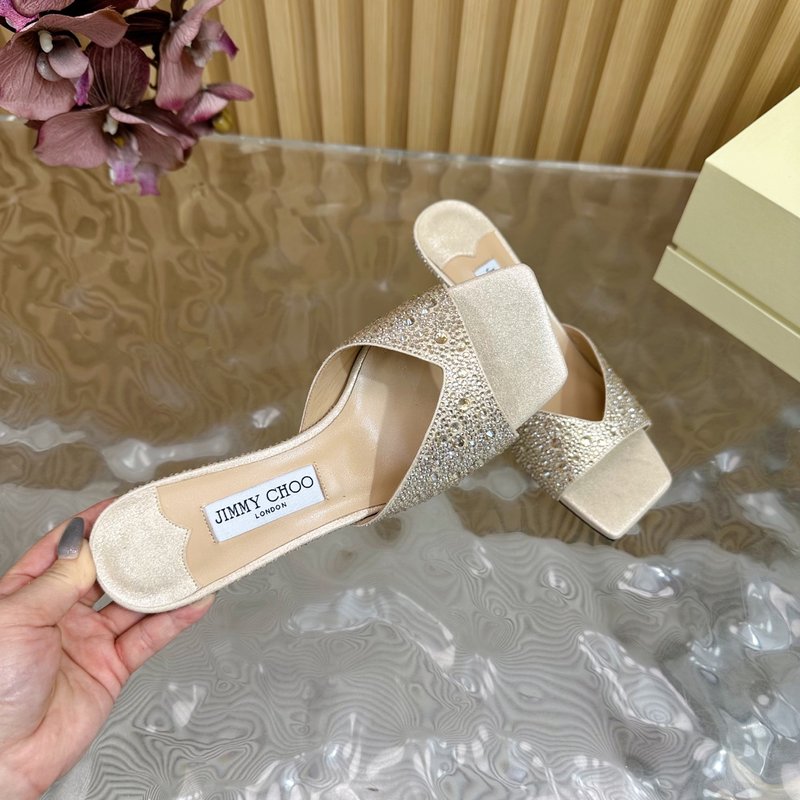지미추 다이아몬드 스팽클 뾰족구두 힐 샌들 001-171746