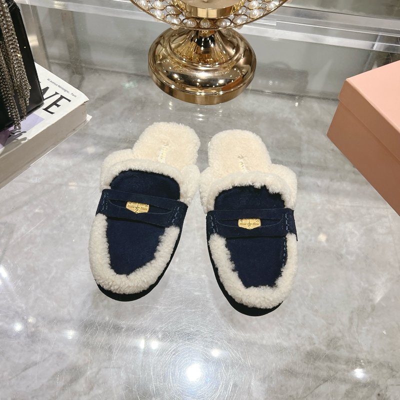 미우미우 울 로퍼 빈티지 패션 슬리퍼 001-171915