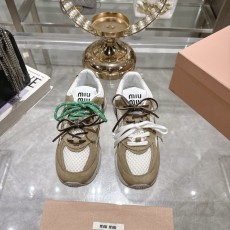 미우미우 빈티지 distressed 두꺼운 밑창 캐주얼 001-172057