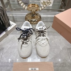 미우미우 레트로 빈티지 두꺼운 밑창 캐주얼 운동화 001-172058