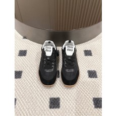 미우미우 플랫폼 캔버스 운동화 001-172070