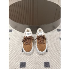 미우미우 리얼 퍼 스웨이드 플랫폼 슈즈 001-172080