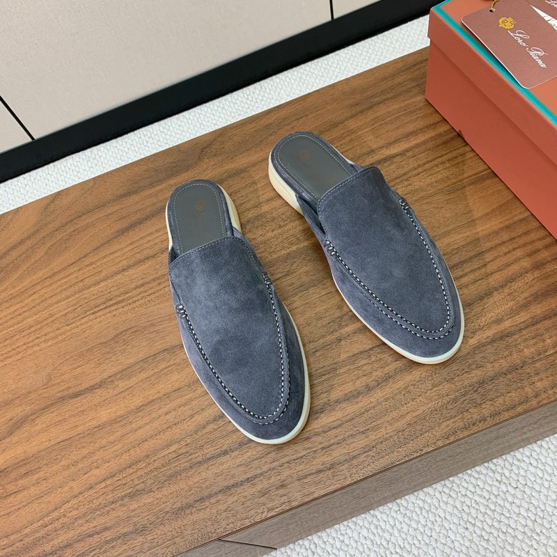 로로 피아나 남성 스웨이드 뮬 샌들 001-172090