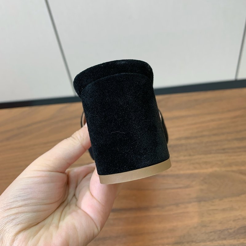 양피 미들힐 샌들 001-172093