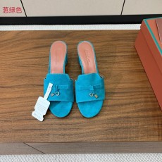스웨이드 미들 힐 슬리퍼 001-172100