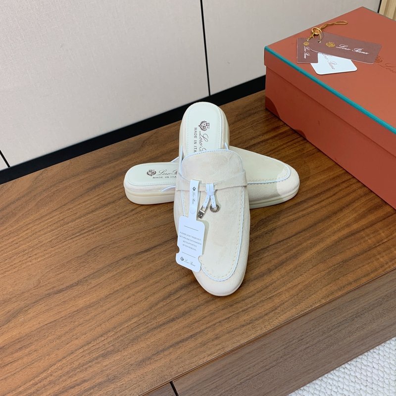 로로 피아나 캐시미어 록 스티치 뮬 001-172249