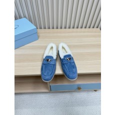 프라다 가을 겨울 울 칼라 로퍼 001-172278