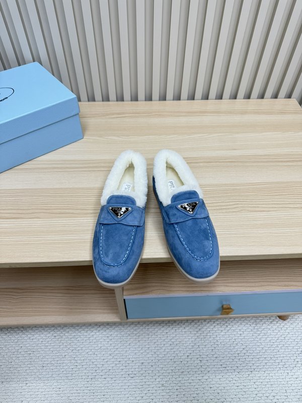 프라다 가을 겨울 울 칼라 로퍼 001-172278