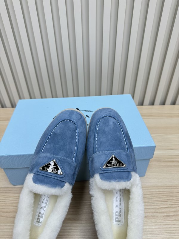 프라다 가을 겨울 울 칼라 로퍼 001-172278