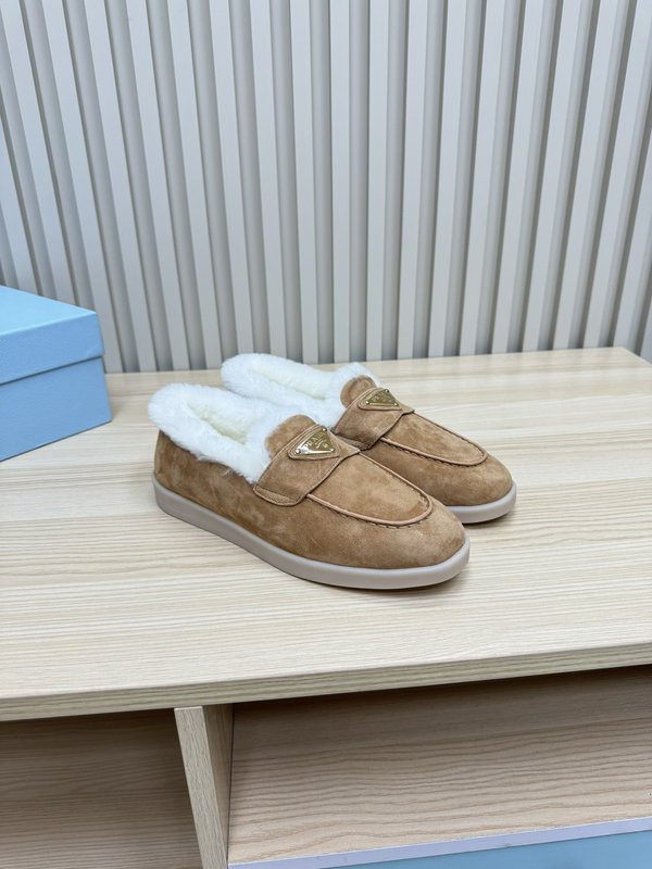 프라다 가을 겨울 울 칼라 로퍼 001-172280