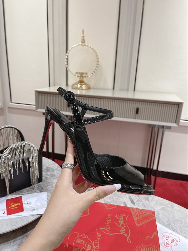 피쉬토 사이드 스트랩 하이힐 샌들 001-172646