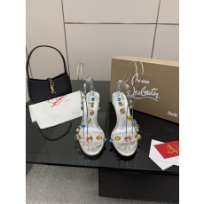 루부탱 거울 광택 페이턴트 원 스트랩 하이힐 001-172693