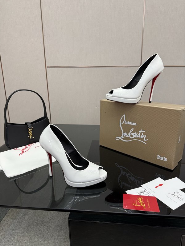 루부탱 에나멜 원스트랩 레드솔 하이힐 001-172698