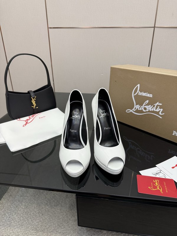 루부탱 에나멜 원스트랩 레드솔 하이힐 001-172698