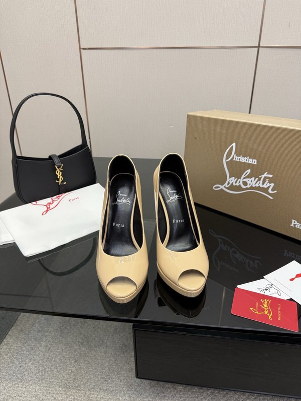 루부탱 에나멜 원스트랩 레드솔 하이힐 001-172702