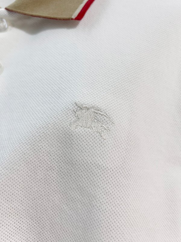 버버리 클래식 컬러 블록 칼라 반팔 폴로 셔츠 001-172774