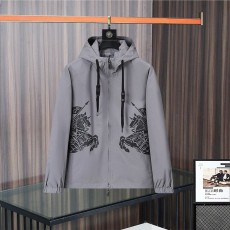 버버리 남성 캐주얼 후드 트렌치 코트 001-172874