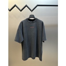발렌시아가 레터 자수 반팔 티셔츠 001-173152