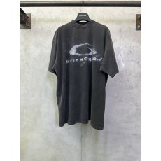 발렌시아가 싱글링 스모크 워싱 빈티지 반팔 티셔츠 001-173153