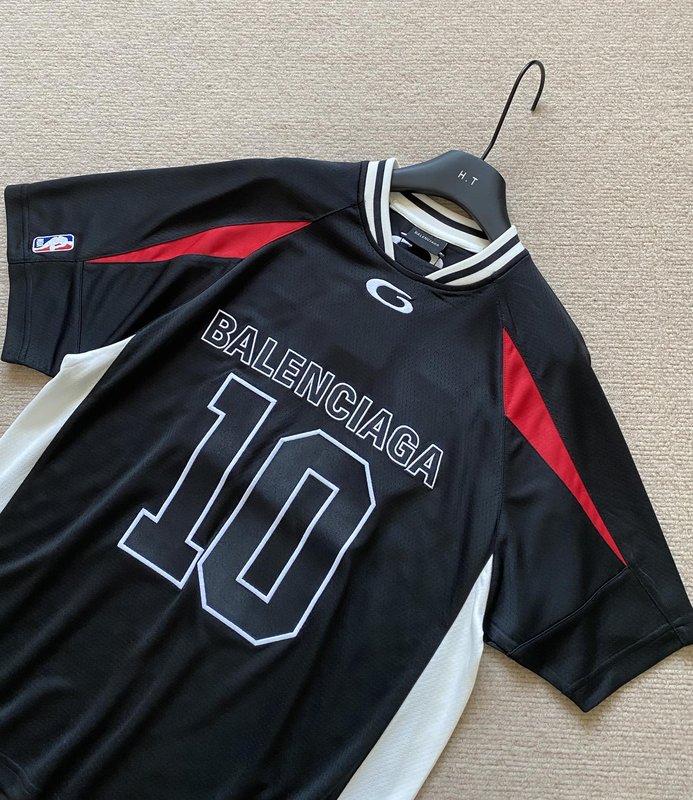 발렌시아가 NBA 콜라보 컬러 블록 오버핏 티셔츠 001-173194
