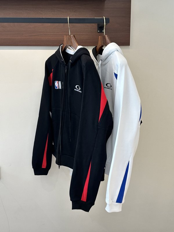 발렌시아가 NBA 콜라보 플리스 후드 자켓 001-173200