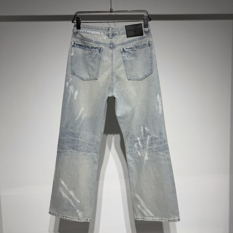 발렌시아가 핸드페인팅 루즈핏 데님 팬츠 001-173212