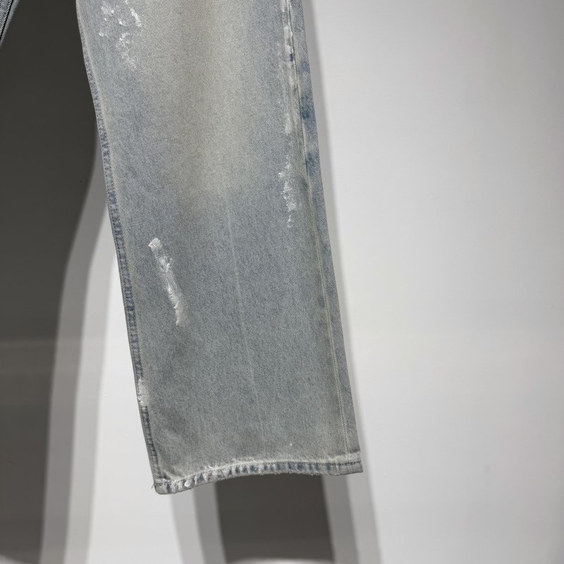발렌시아가 핸드페인팅 루즈핏 데님 팬츠 001-173212