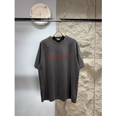 발렌시아가 수학 공식 플로킹 프린트 반팔 티셔츠 001-173225