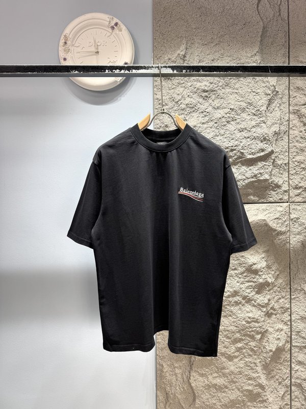 발렌시아가 자수 콜라 반팔 티셔츠 001-173235