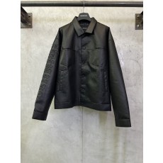발렌시아가 싱글버튼 드롭숄더 레더 자켓 001-173240