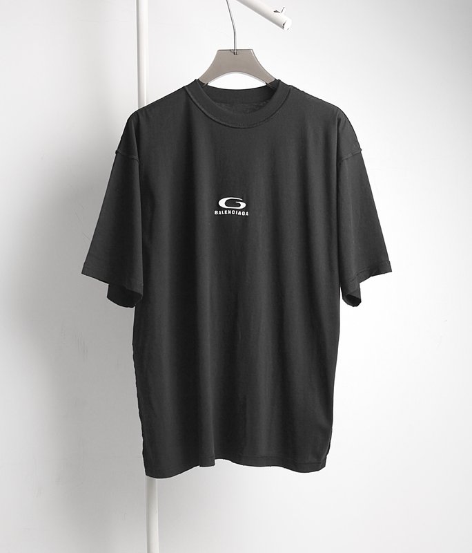 발렌시아가 G 로고 프린팅 오버사이즈 반팔 티셔츠 001-173254