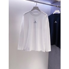 발렌시아가 스타일 로고 프린트 손상 디자인 롱슬리브 티 001-173274