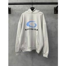 발렌시아가 런웨이 로고 프린트 후드티 001-173283