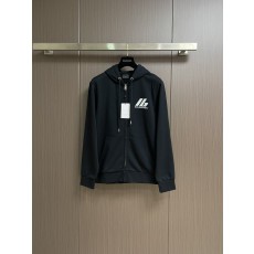 발렌시아가 로고 프린트 지퍼 후드 티셔츠 001-173293