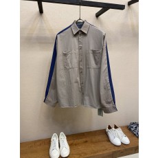 발렌시아가 워싱 디스트레스 패치워크 셔츠 001-173297
